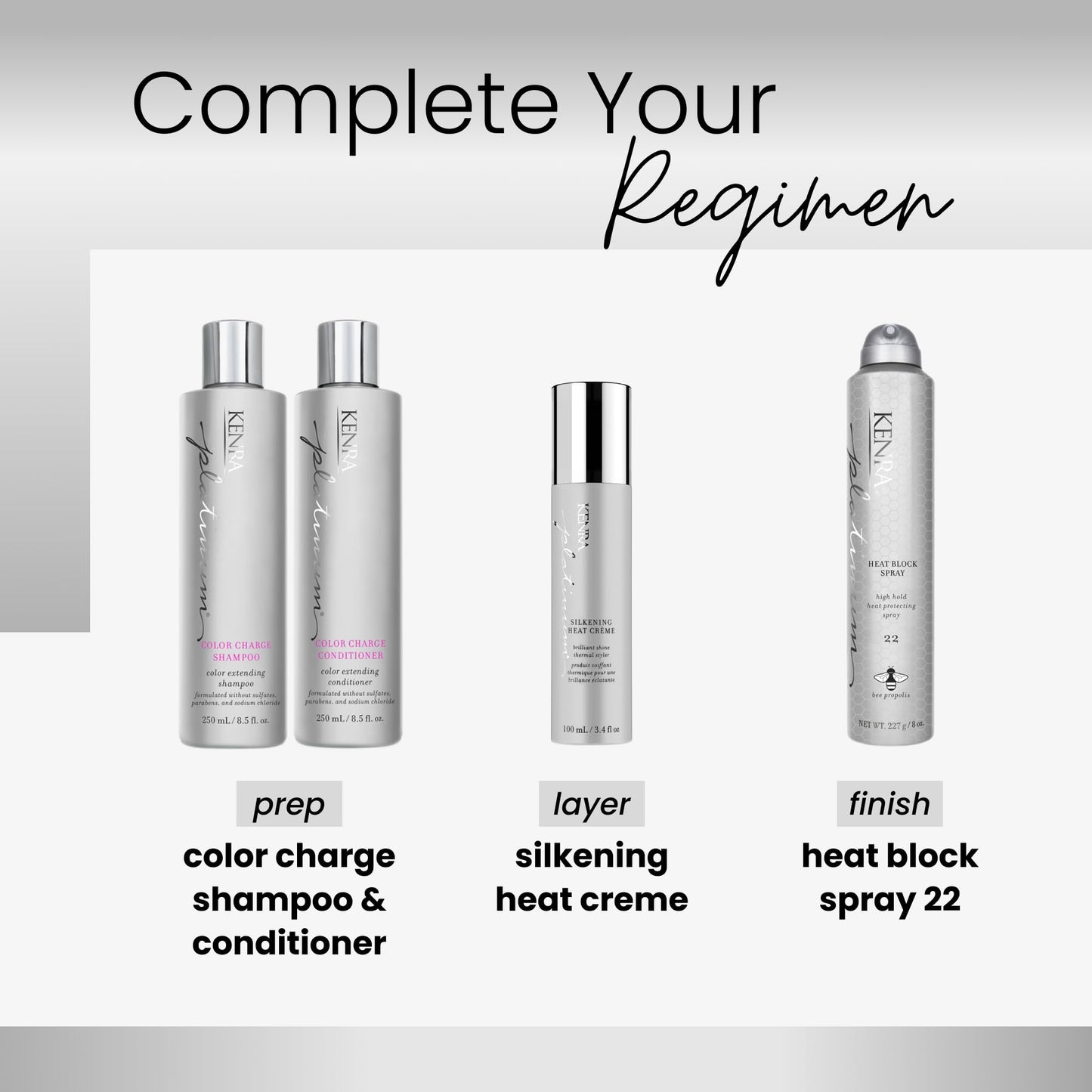 Kenra Professional Platinum Heat Block Spray 22 | Heat Protecting Hairspray | All Hair Types | 8 oz.