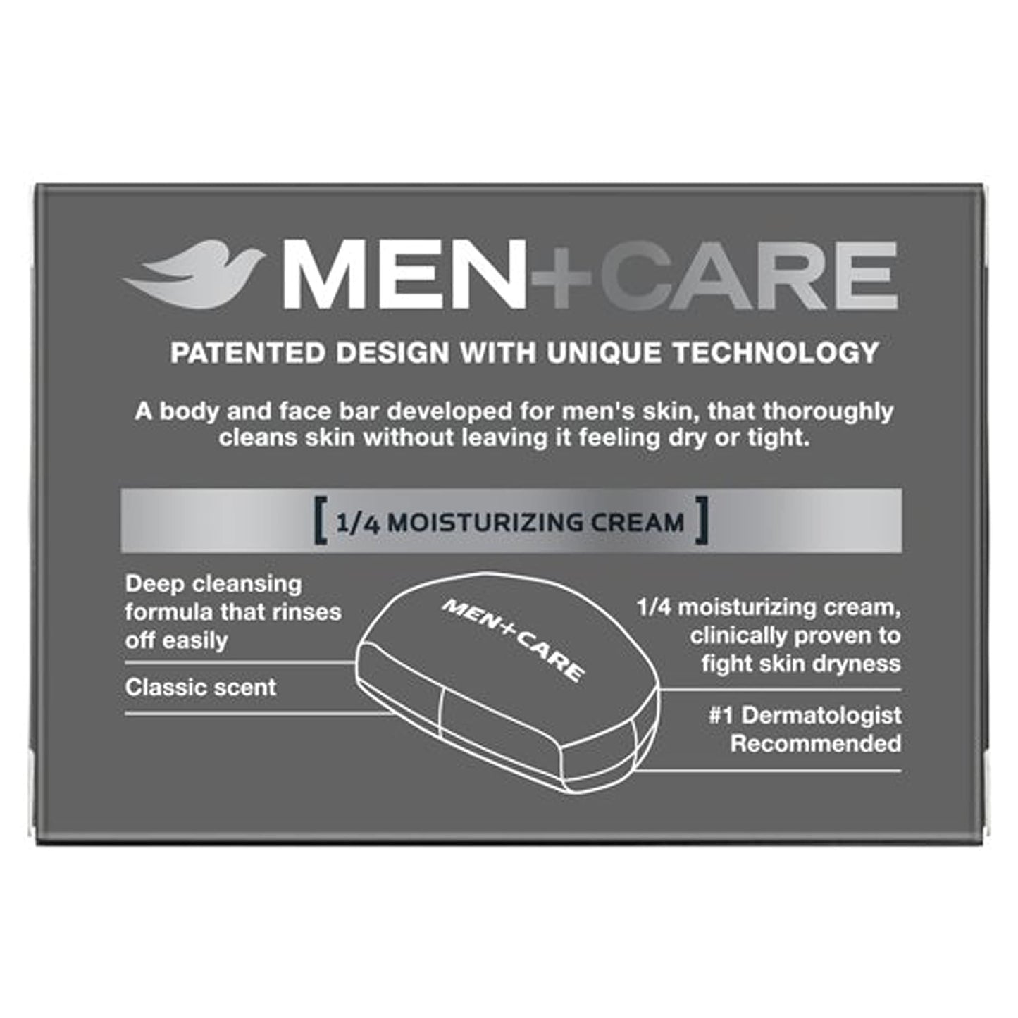 Dove Men+Care Deep Clean Moisturizing Bar Soap for Men, 3.75 oz, 10 Bars – Washes Away Bacteria & Nourishes Skin
