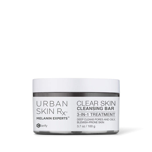 Urban Skin Rx® Clear Skin 3-in-1 Cleansing Bar – Daily Cleanser, Exfoliator & Mask, Reduces Oil, Clears Pores, Prevents Breakouts, 3.7oz