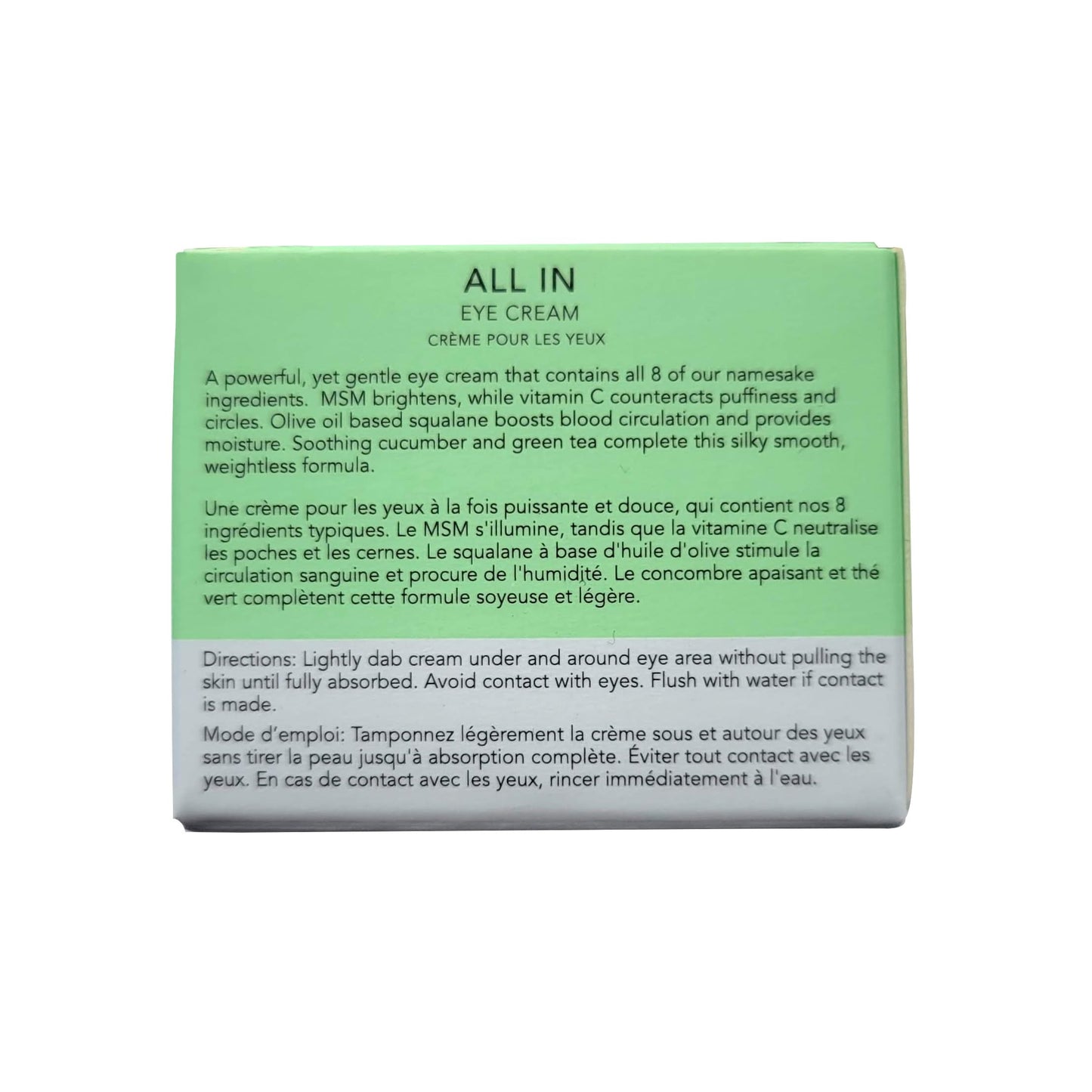 Eight Saints All-In-One Eye Cream – Natural Organic Anti-Aging Treatment for Dark Circles, Puffiness, Wrinkles & Under Eye Bags, 0.5 oz