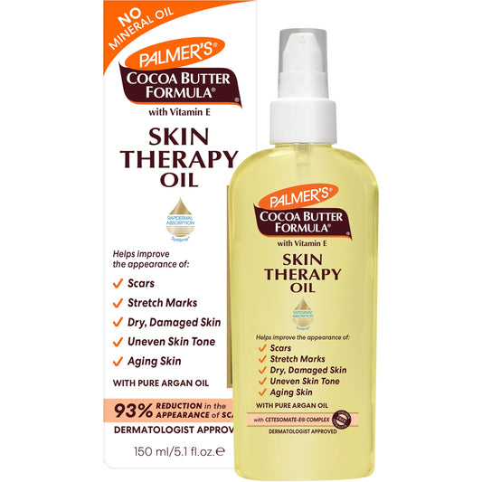 Palmer’s Cocoa Butter Skin Therapy Body Oil – Moisturizing Oil with Vitamin E & Argan Oil for Dry, Damaged Skin, 5.1 oz