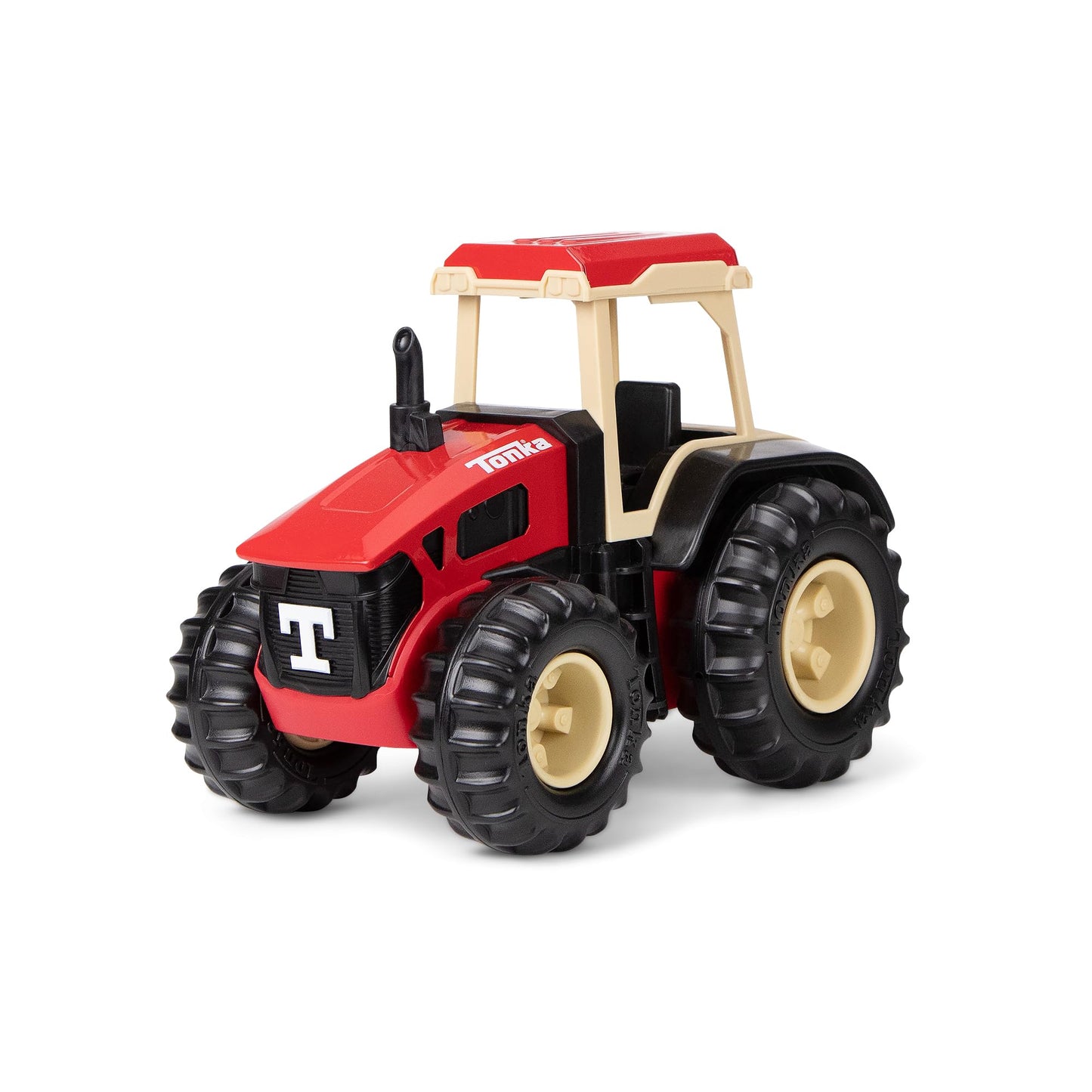 Tonka Steel Classics Farm Tractor & Plow – Red Steel & Plastic Toy Truck for Toddlers 3+, Boys & Girls, Birthday & Holiday Gift