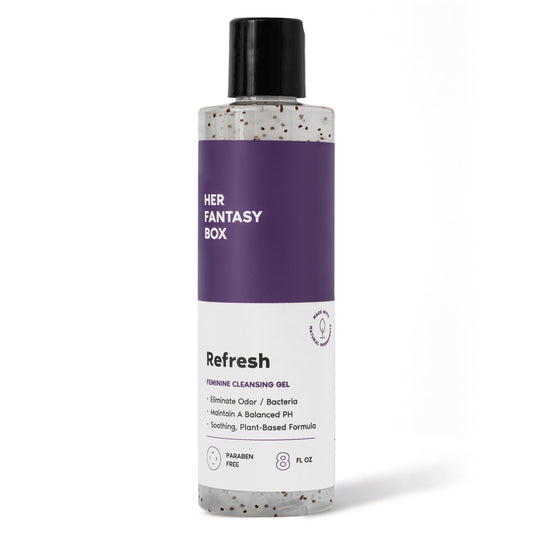 Her Fantasy Box Refresh pH-Balancing Shower Gel – Gentle Feminine Cleanser for Odor Control & Skin Nourishment, 8 oz