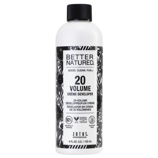 Better Natured 20 Volume Gentle Creme Hair Developer | For Professional Salon Coloring | Lightening & Gray Coverage | Long Lasting Color | 4 Fl Oz