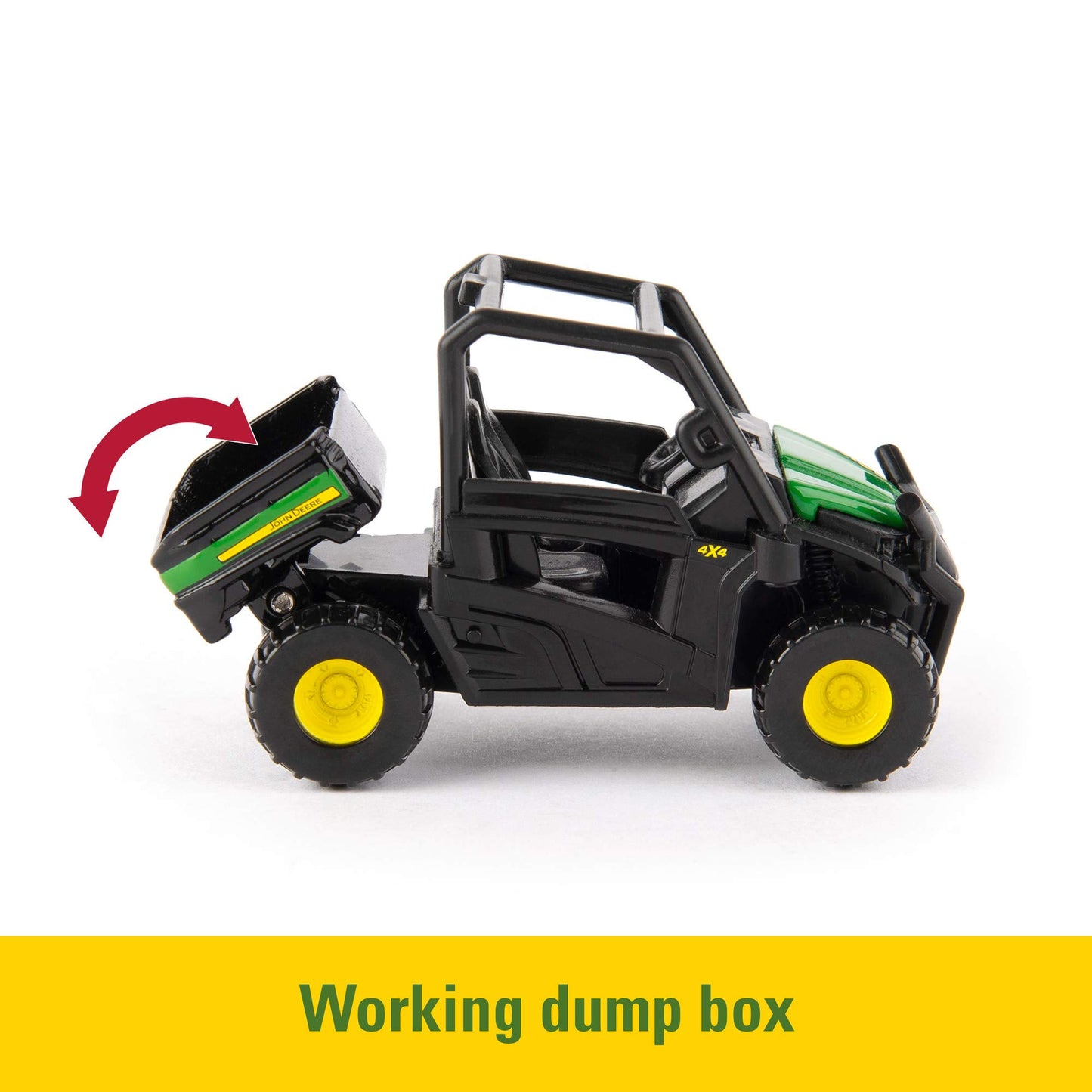 ERTL Iron John Deere Die-Cast Farm Toy Set – 3" Tractor, Gator & Skid Steer Replicas with Collectible Display Box – 3-Pack for Kids Ages 3+