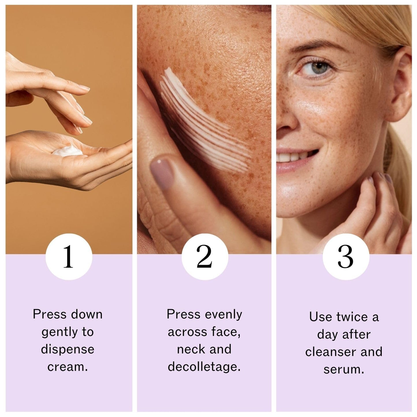 LilyAna Naturals Face & Neck Moisturizer Cream for Dry Skin & Dark Spot Brightening with Rose & Pomegranate Extracts, 1.7oz