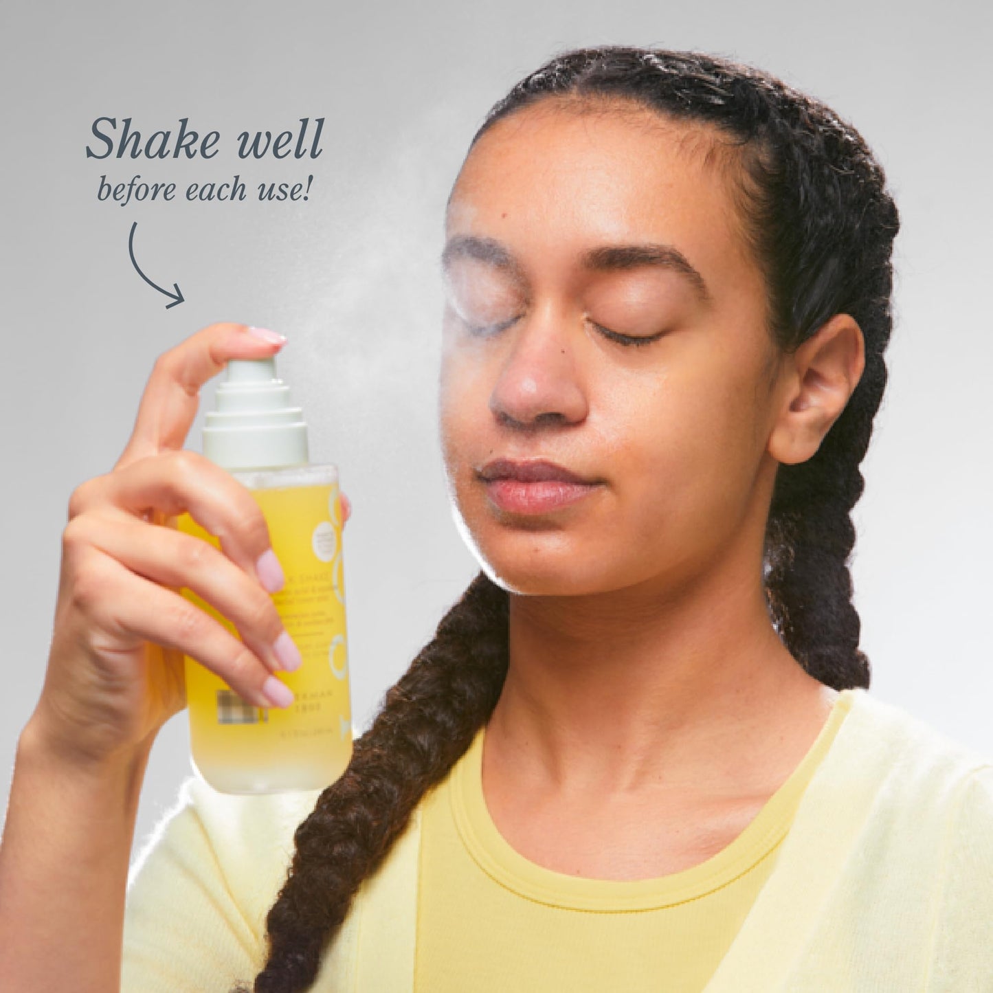 Beekman 1802 Milk Shake Hydrating Face Mist – Hyaluronic Acid & Squalane, Minimizes Pores, Moisturizes, Makeup Setting Spray, Fragrance-Free