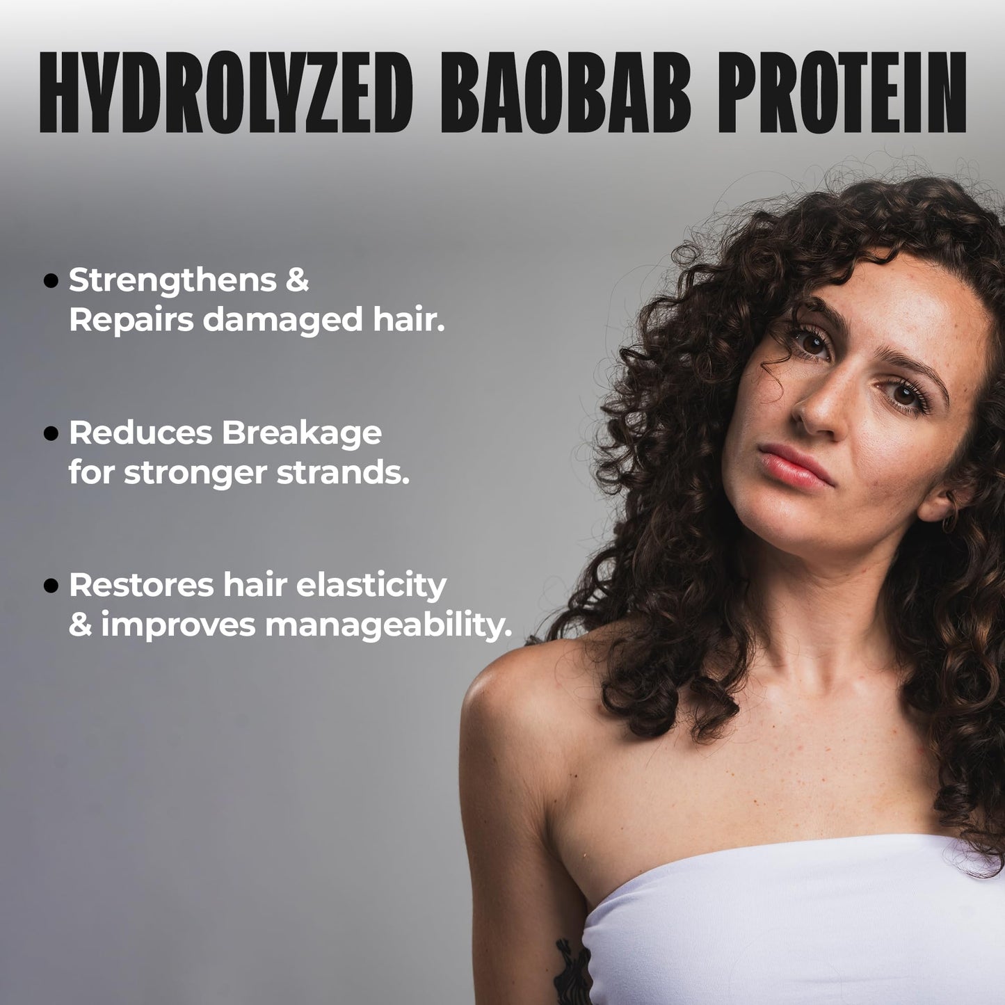 Miche Strengthen Protein Deep Conditioner 8oz – Paraben-Free Hair Mask for Curly, Kinky & Wavy Hair – Breakage Repair, Strengthening & Color Safe