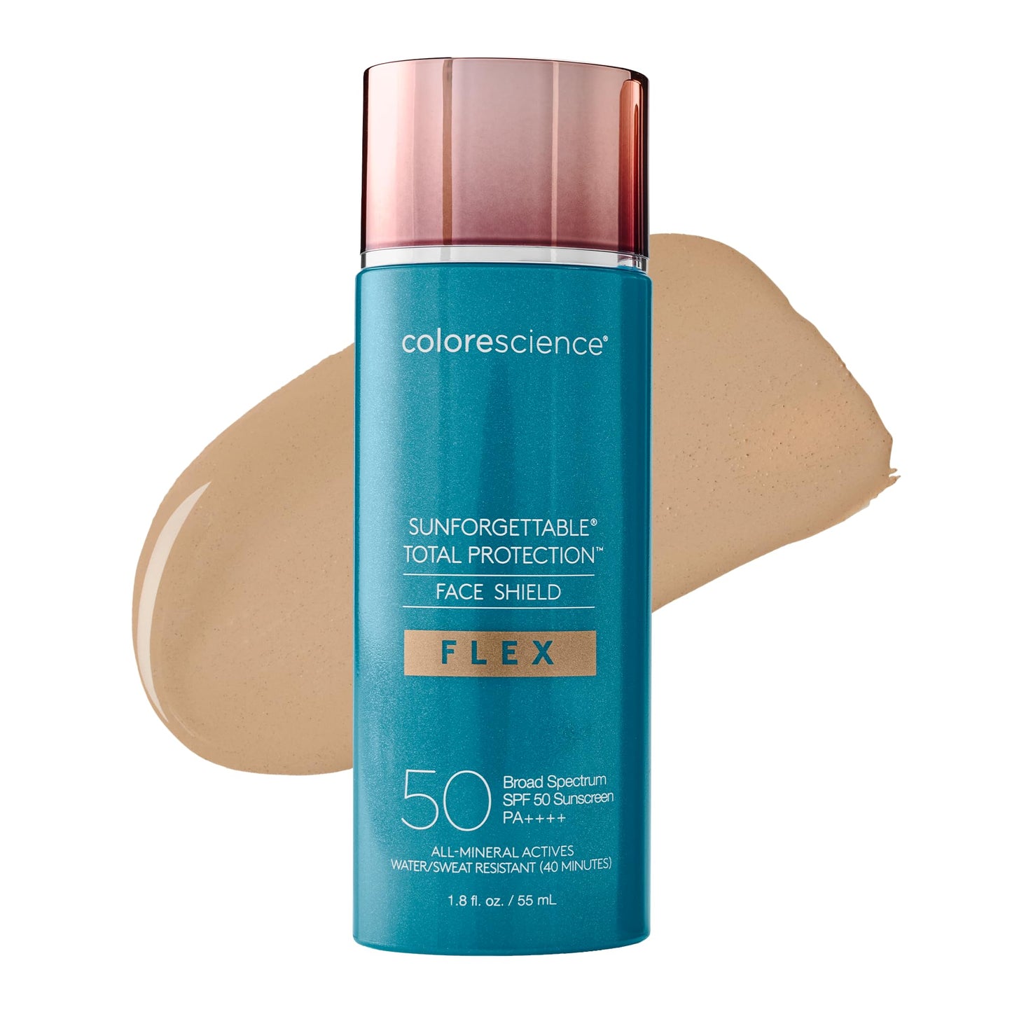 Colorescience Total Protection Face Shield Flex SPF 50, Zinc Oxide Formula, Medium, 1.8 fl. oz.