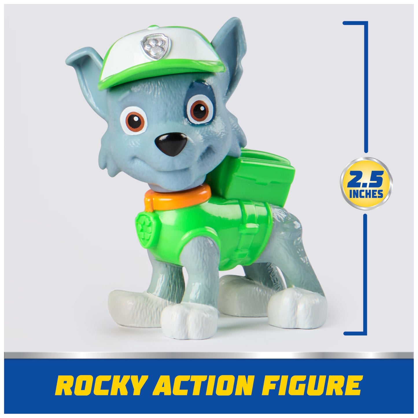 Paw Patrol, Rocky’s Recycle Truck, Toy Vehicle with Collectible Action Figure, Sustainably Minded Kids Toys for Boys & Girls Ages 3 and Up