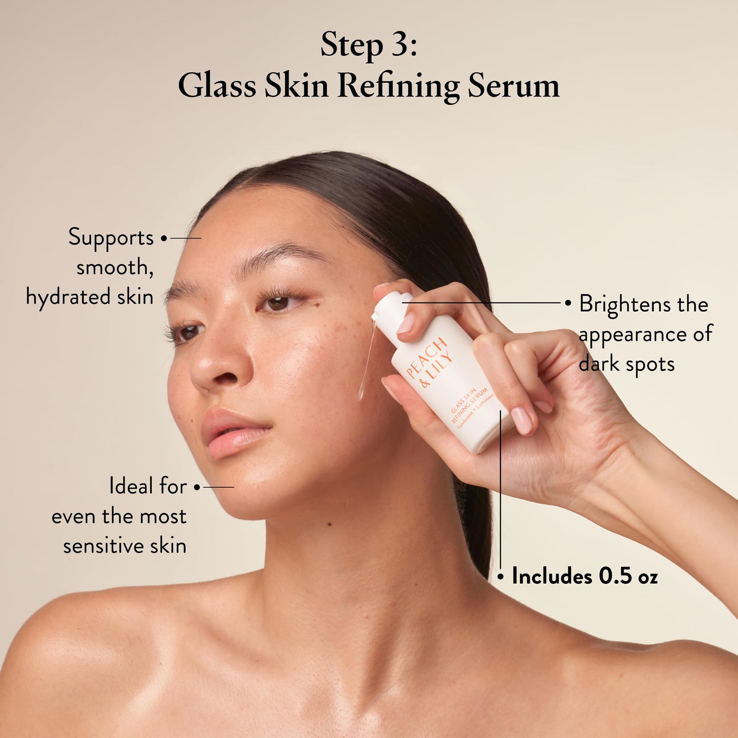 Peach & Lily Glass Skin Discovery Kit – 4-Piece Korean Skincare Set with Cleanser, Essence, Serum & Cream – Acne Routine, Travel, Vegan, Cruelty-Free