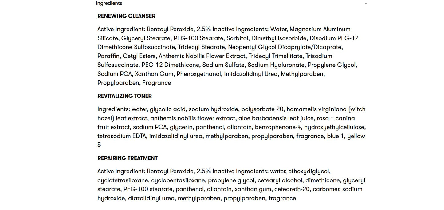 Proactiv 3-Step Acne Treatment Kit – Benzoyl Peroxide Face Wash, Exfoliating Toner & Spot Treatment for Face & Body, 30-Day Care