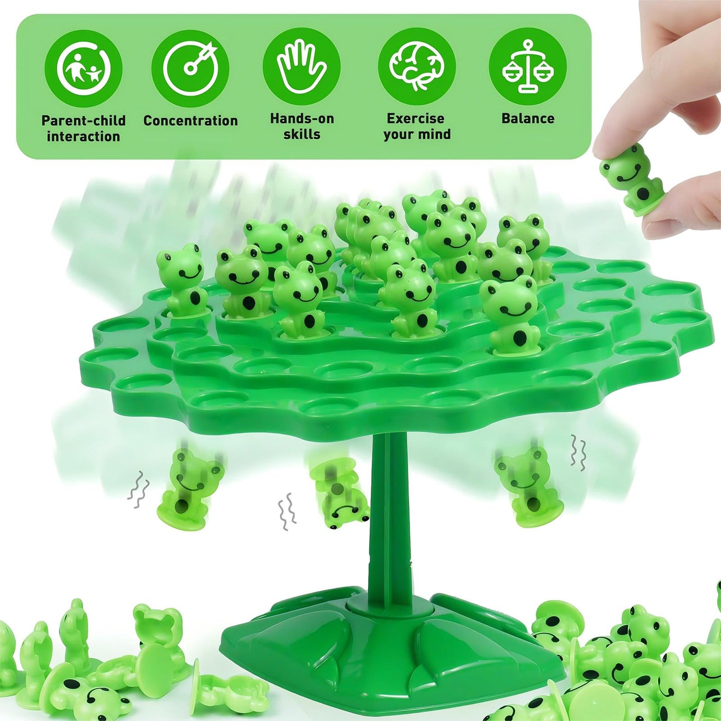 rytopt Frog Balance Game, Two-Player Balance Game Tree Parent Interactive Family Tabletop Puzzle, Birthday Board Games for Adults