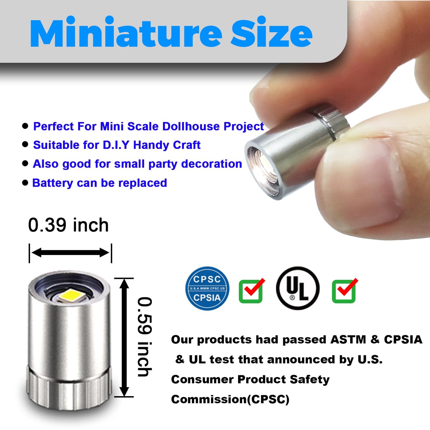 SUZEYAR 10-Pack Miniature LED Lights for DIY, Dollhouse, Crafts & Toy Bricks – Battery Powered, Multi-Color Changing Tiny Lights