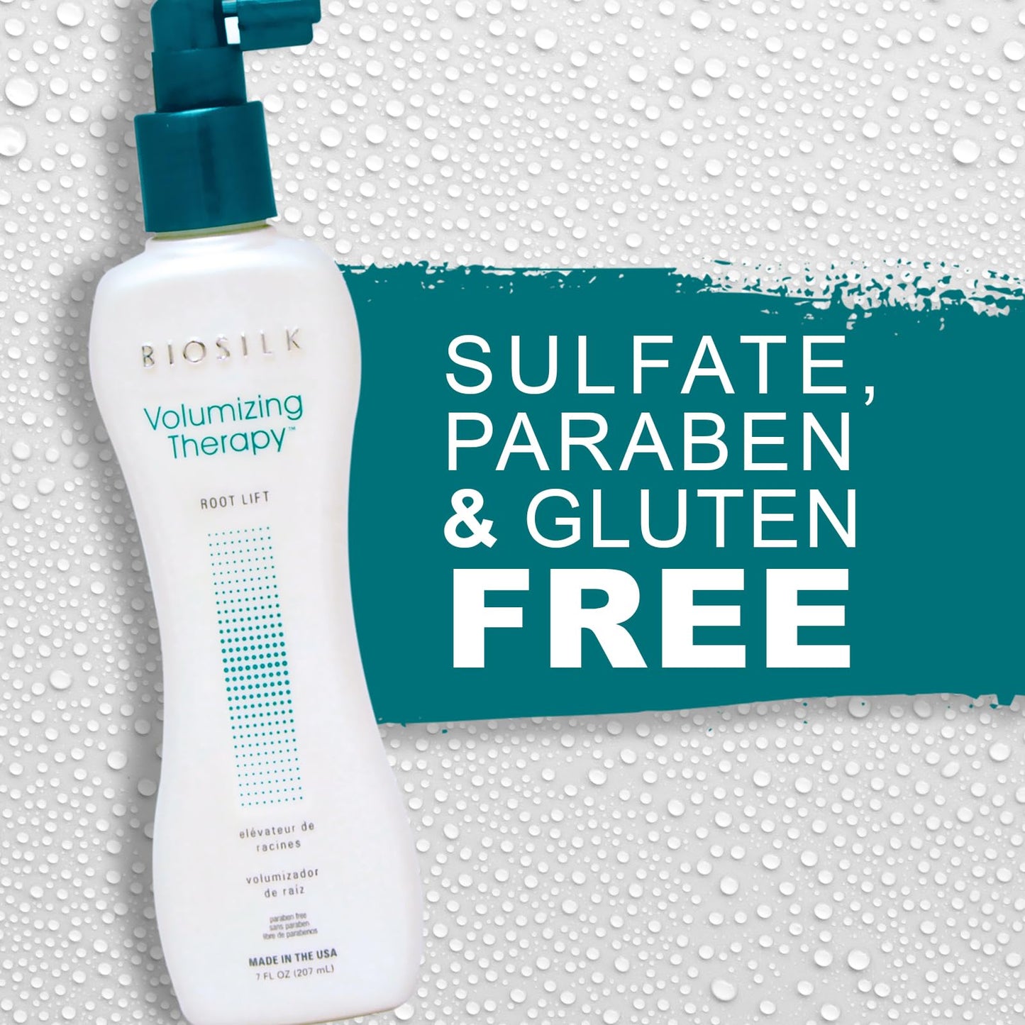 BioSilk Volumizing Therapy Root Lift, Boosts Hair Volume & Body, Sulfate, Paraben & Cruelty-Free, 7 Oz
