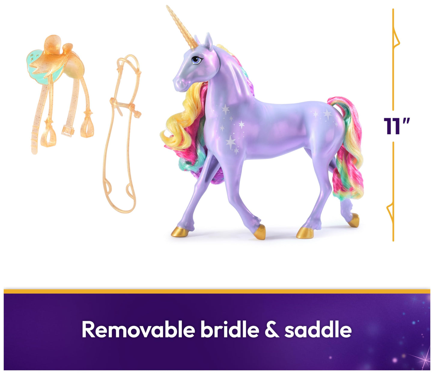 Unicorn Academy, Interactive Rainbow Light-up Wildstar with Lights, Sounds & Music, Dolls & Unicorn Toys for Girls Ages 4 and up