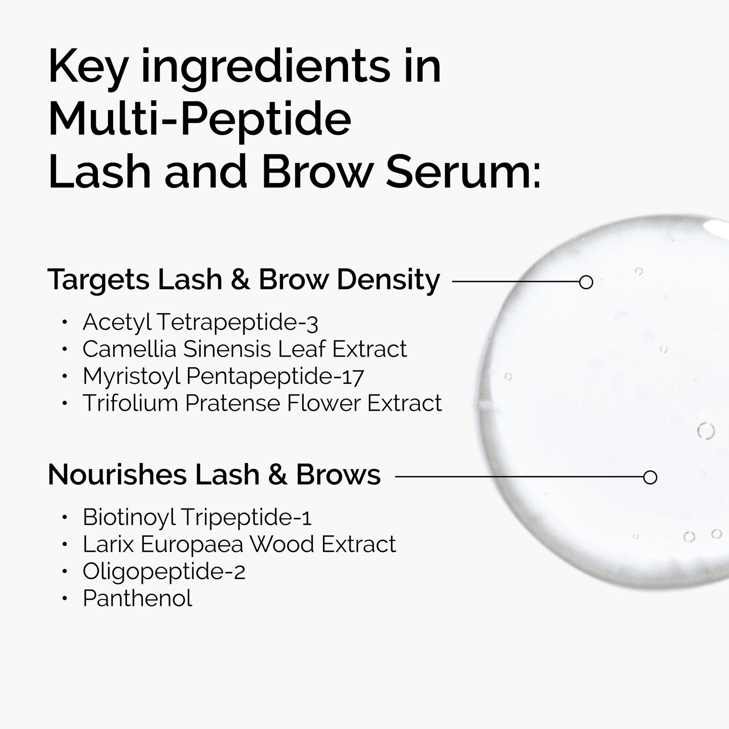 The Ordinary Multi-Peptide Lash and Brow Serum, Peptide-Powered Formula for Thicker, Fuller Looking Lashes & Brows, 0.16 Fl Oz