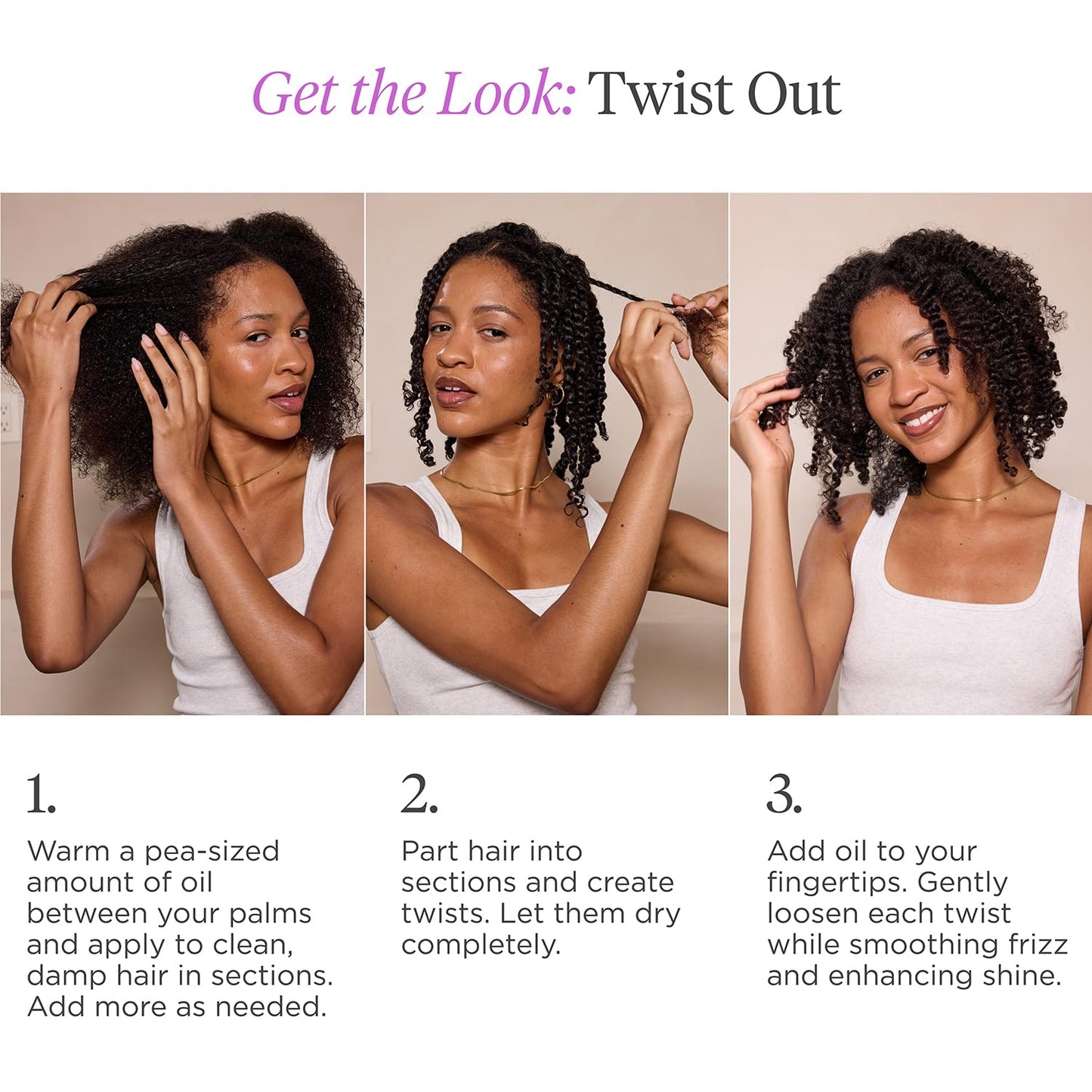 Briogeo Style + Treat Yuzu & Plum Supreme Shine Oil – Silicone-Free, Vegan Hair Oil for Curly & Coily Hair – Adds Shine, Moisture & Strength, 3 fl oz