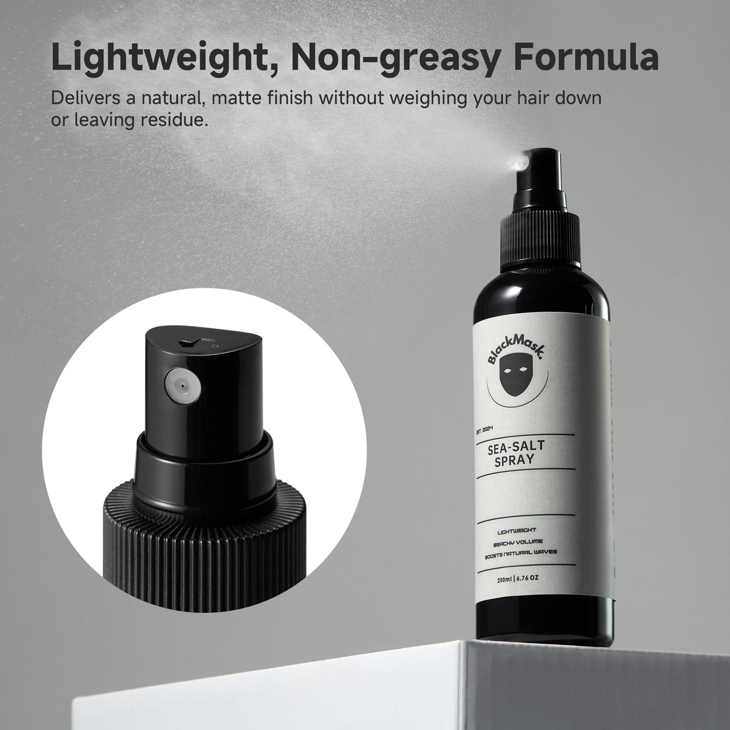 BlackMask Sea Salt Spray for Men – Natural Volume & Texture, Lightweight Hold, Effortless Style