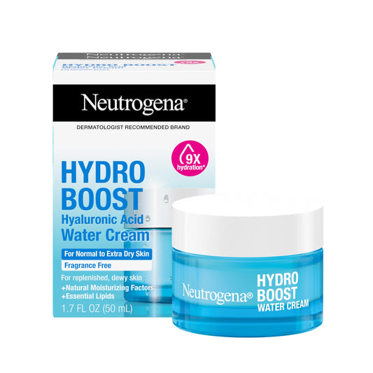 Neutrogena Hydro Boost Skincare Set – Fragrance-Free Gel Cream Moisturizer 1.7 fl oz + Hydrating Gel Cleanser 0.5 fl oz