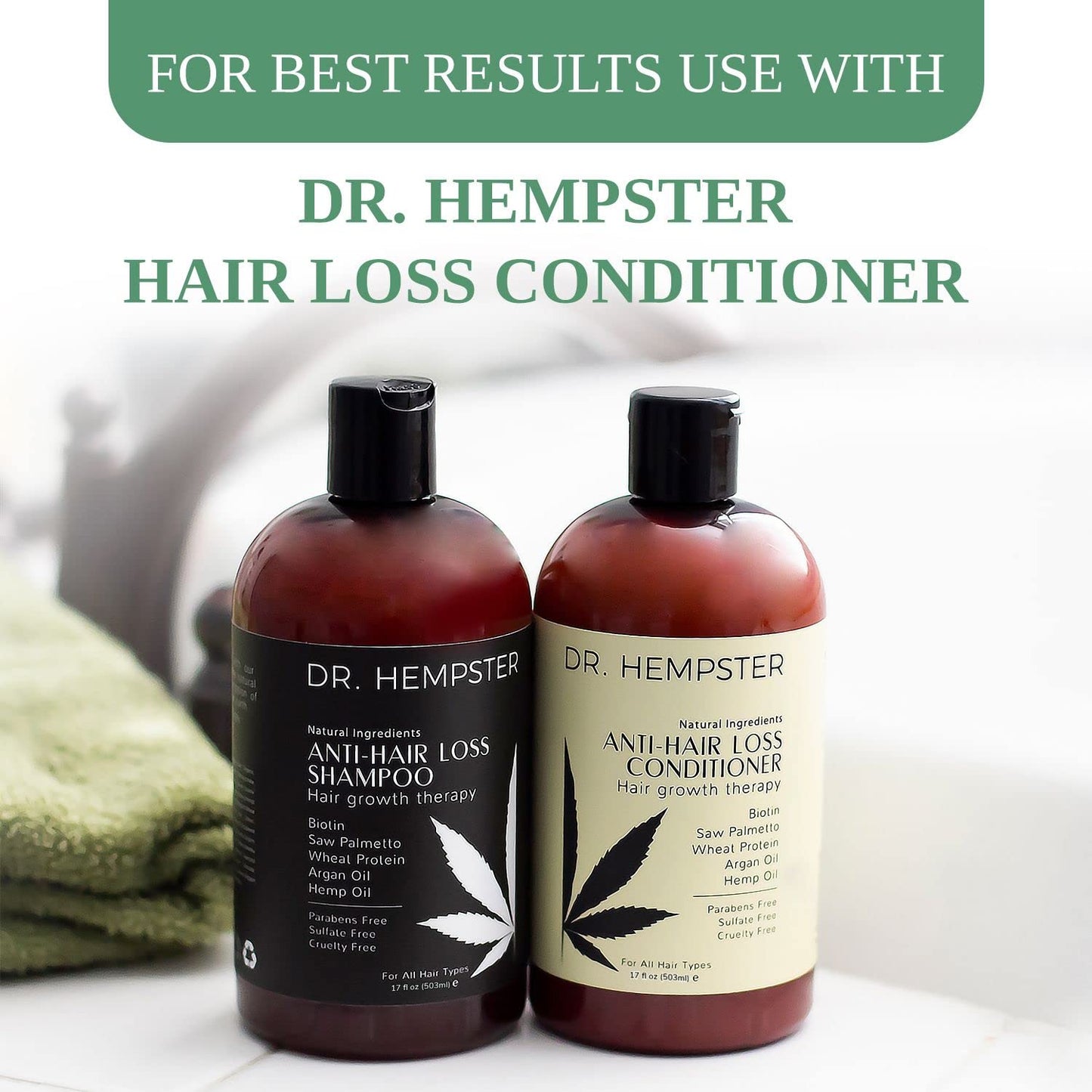 Biotin Hair Loss & Thinning Treatment for Men & Women - Hair Growth Shampoo for Regrowth