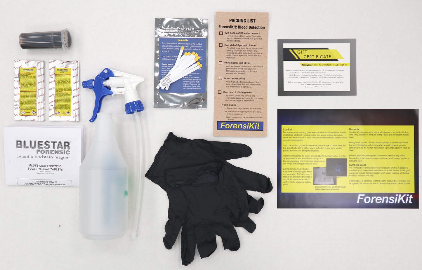 Crime Scene Blood Detection ForensiKit Explore Crime Scene Processing Techniques