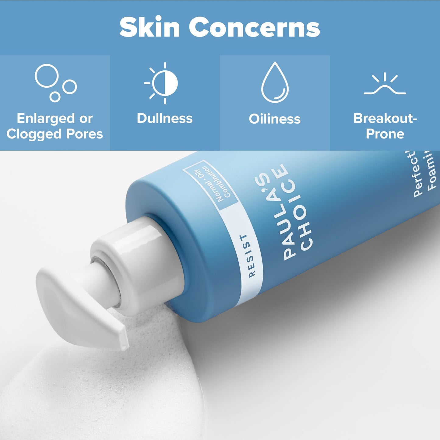 Paula's Choice RESIST Foaming Facial Cleanser – Hyaluronic Acid & Aloe, Anti-Aging, Large Pores & Oily Skin, Fragrance-Free, 6.4 oz