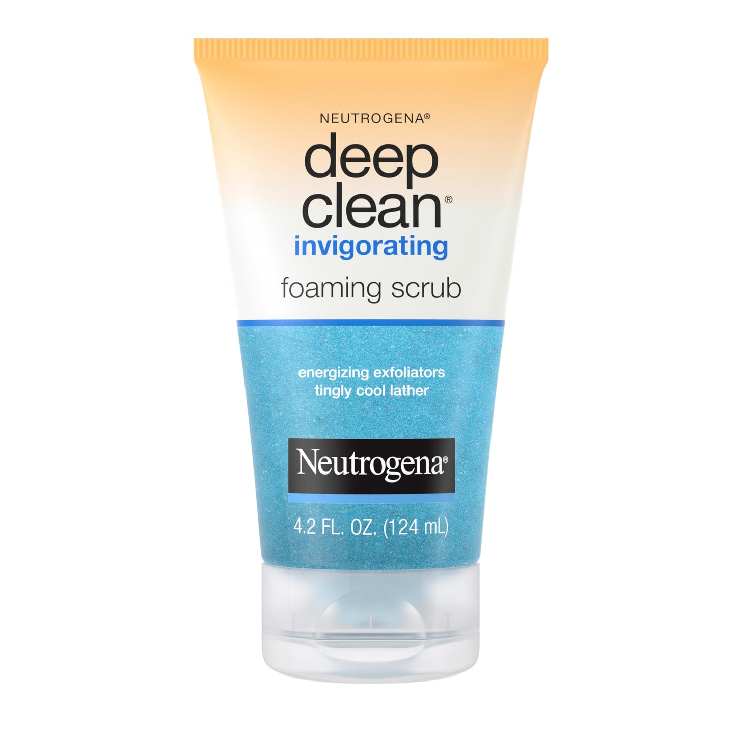 Neutrogena Deep Clean Foaming Exfoliating Face Wash – Gentle Gel Scrub with Glycerin to Remove Dirt, Oil & Makeup, 4.2 fl. oz