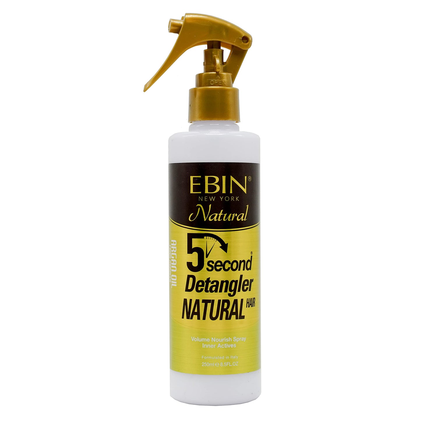 EBIN NEW YORK Detangling Hair Mist with Moroccan Argan Oil – Adds Shine, Smoothness & Manageability – Lightweight Leave-In Spray, 8.5 oz