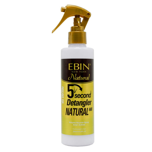 EBIN NEW YORK Detangling Hair Mist with Moroccan Argan Oil – Adds Shine, Smoothness & Manageability – Lightweight Leave-In Spray, 8.5 oz