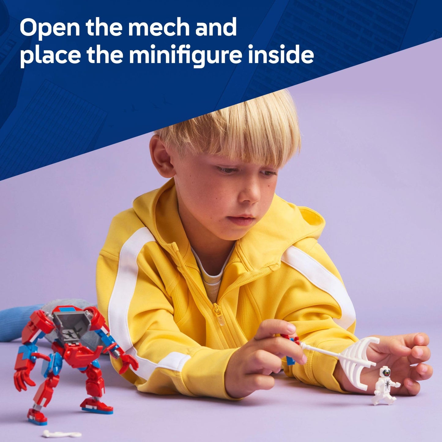 LEGO Marvel Spider-Man Mech vs Anti-Venom Set, Buildable Action Figure Toy for Kids 6+, Superhero Birthday Gift - 76308