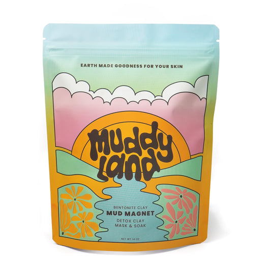 Muddyland Bentonite Clay Detox Bath & Full Body Mud Mask – Mineral-Rich Clay with Epsom Salt for Adults & Kids, Heavy Metal Detox Soak