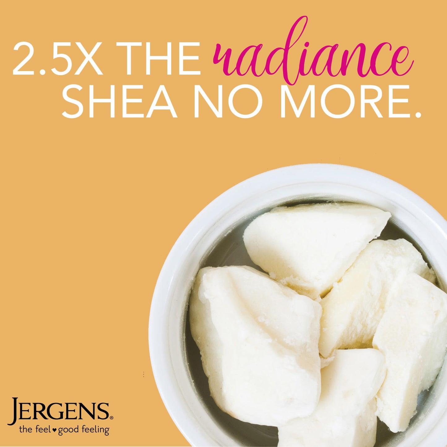 Jergens Shea Butter Hand and Body Lotion, Deep Conditioning Moisturizer, 3X More Radiant Skin, with Pure Shea Butter, Dermatologist Tested, 26.5 Oz