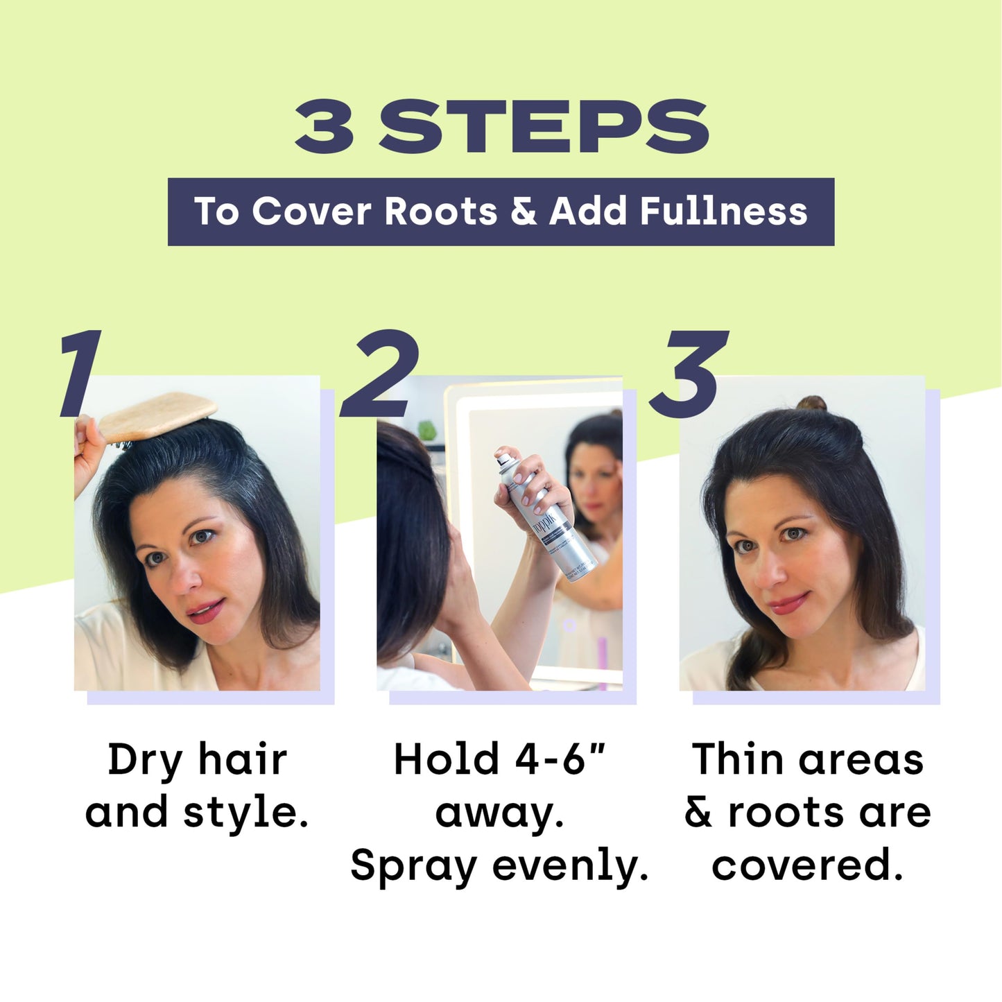 Toppik Colored Hair Thickener Spray, Medium Brown – Volumizing Root Touch-Up & Concealer, Covers Thinning Areas, Hair Building Fiber, 5.1oz