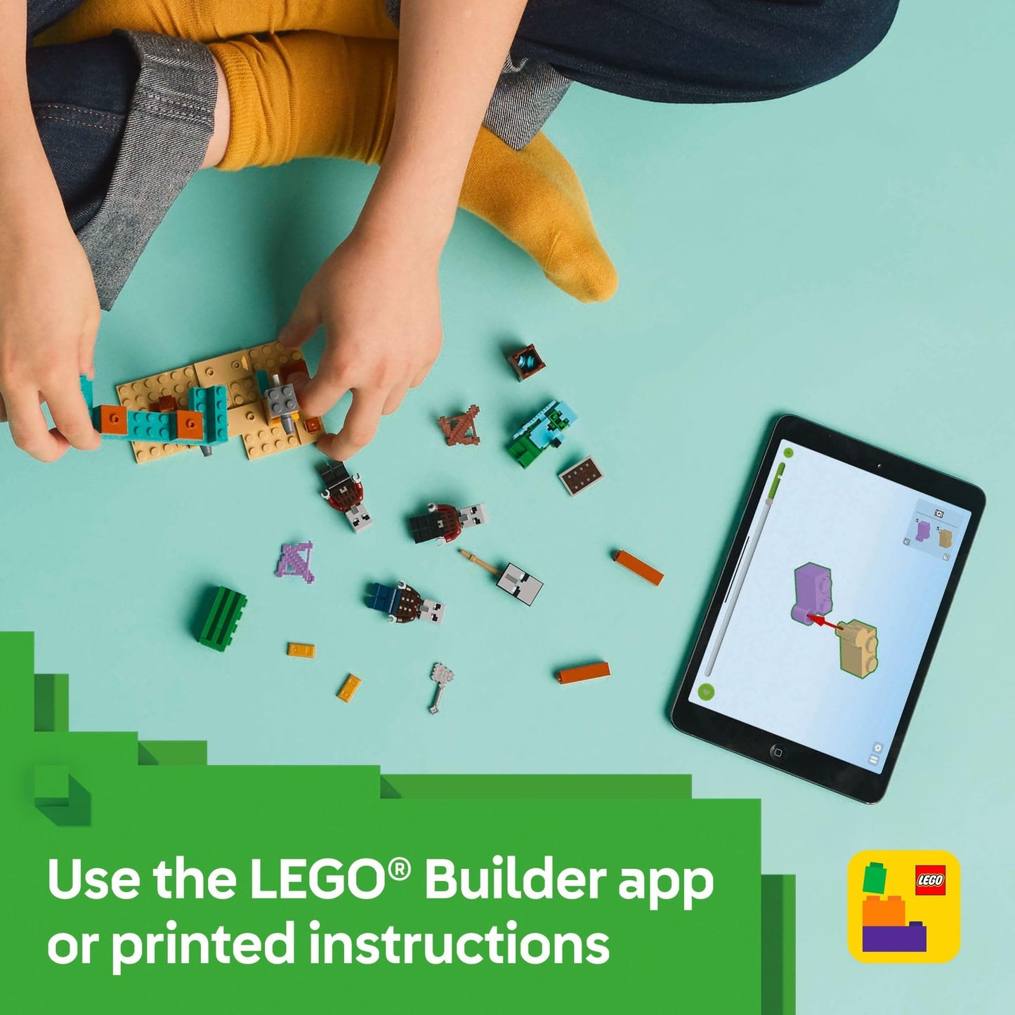 LEGO Minecraft The Illager Desert Patrol Playset 21267 with 4 Figures – Building Toy for Kids 7+, Boys & Girls, Birthday Gift Idea