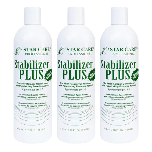 STAR CARE Stabilizer Plus The After-Relaxer Conditioner With Penetrating Foaming Action Approximate pH. 3.5 (16 Fl Oz (Pack of 3))