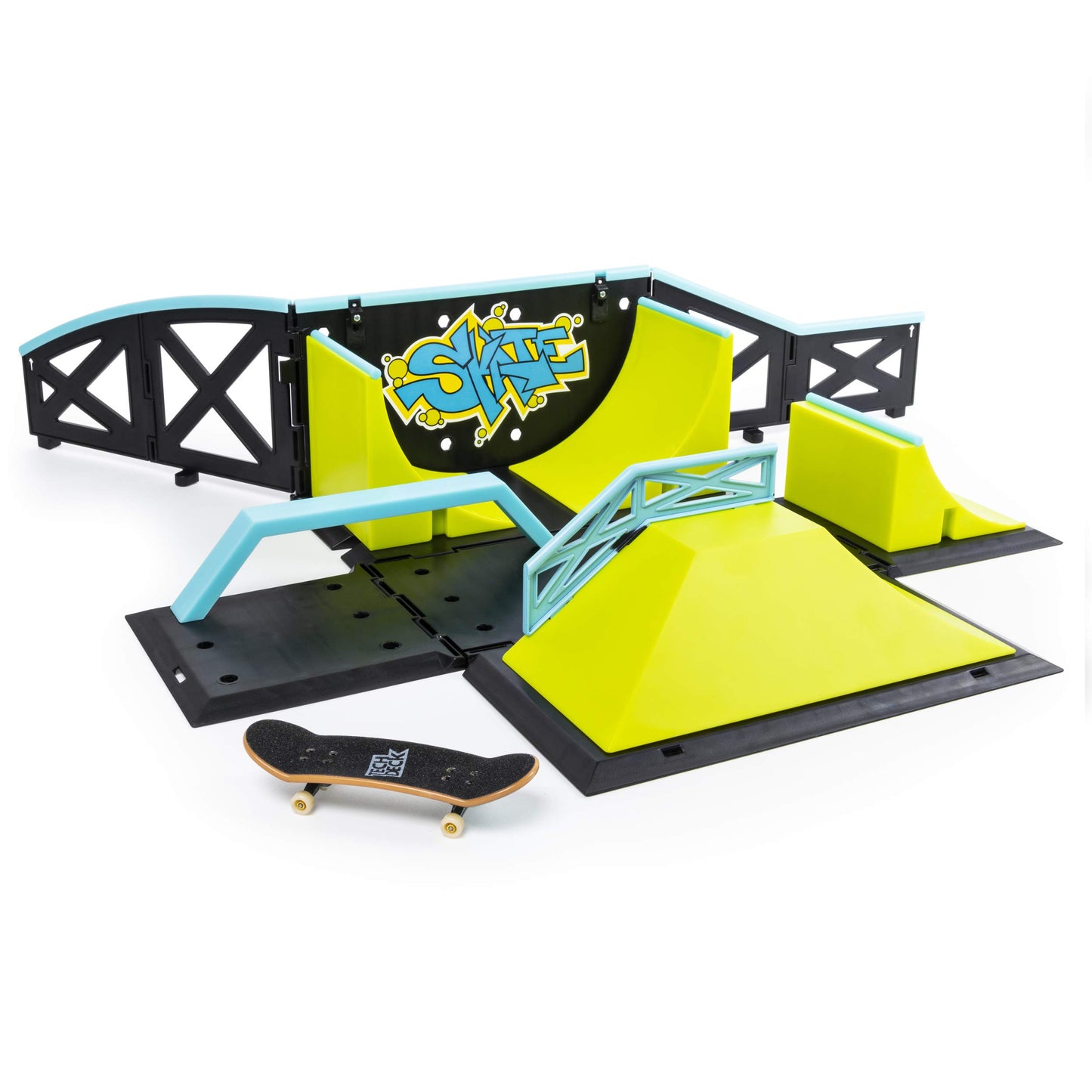 Tech Deck, Transforming SK8 Container Pro Modular Skatepark with Exclusive Fingerboard, Kids Toy for Ages 6 and Up (Styles May Vary)