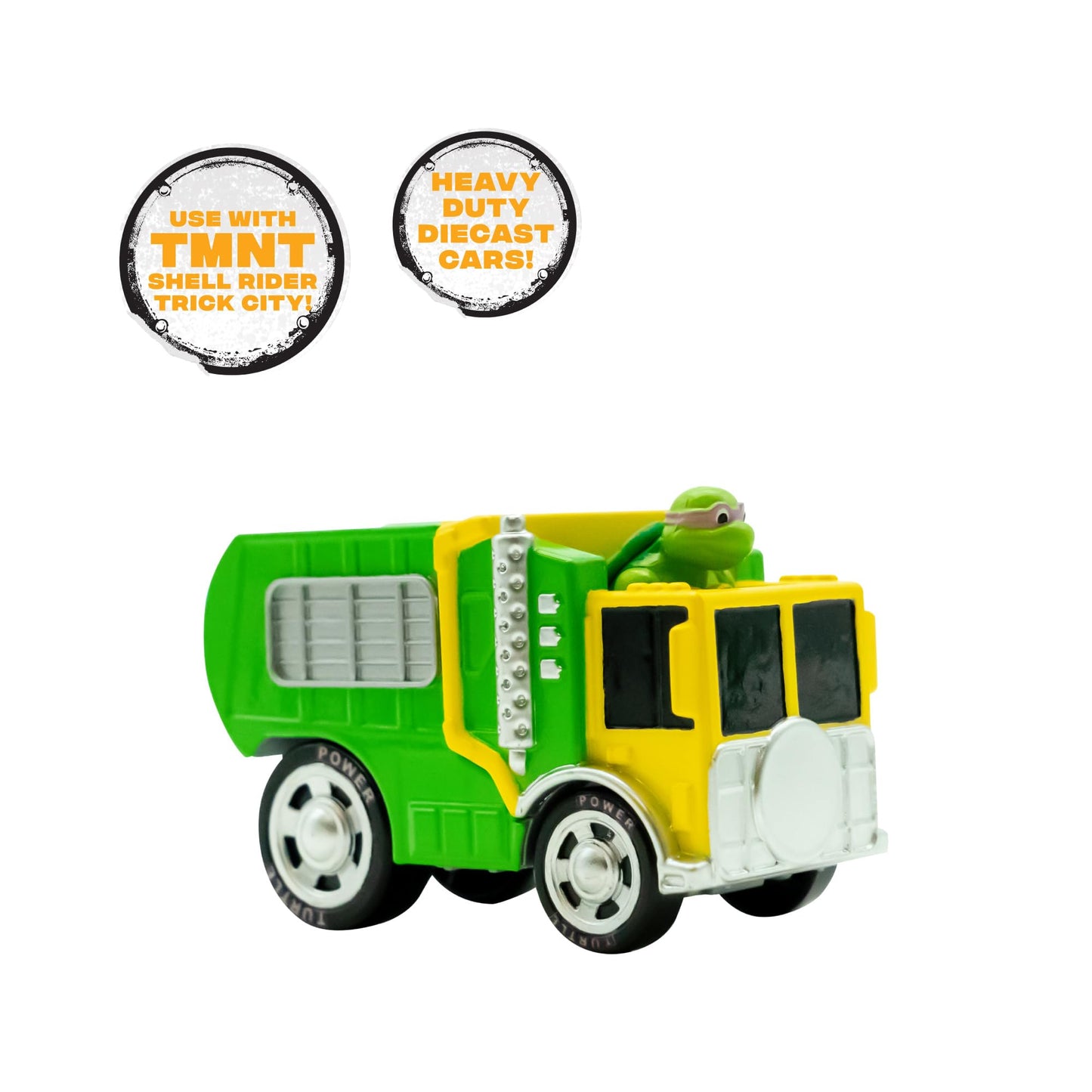 Teenage Mutant Ninja Turtles, 1:64th Diecast Shell Riders Set, Classic Styling, Leo, Raph, Donatello, and Mikey, Ages 3+