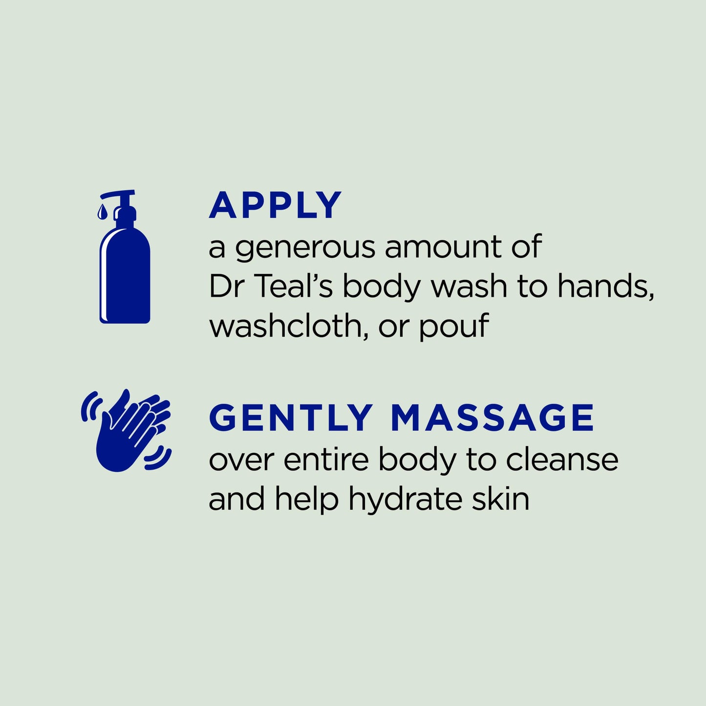 Dr Teal's Body Wash with Pure Epsom Salt, Relax & Relief with Eucalyptus & Spearmint, 24 fl oz (Pack of 2)