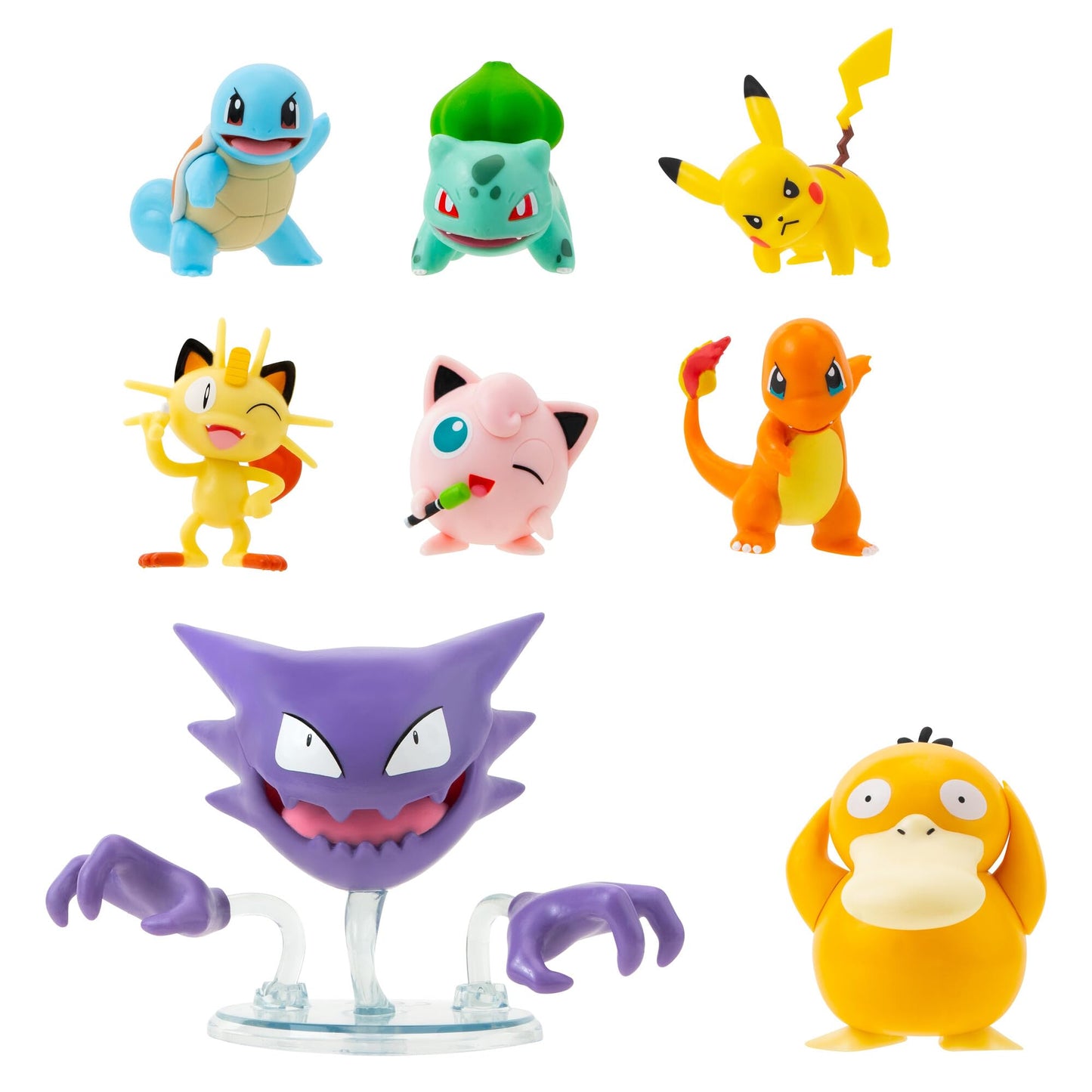 Pokemon Battle Figure 8 Pack - Six 2-Inch and Two 3-Inch Battle Ready Figures including Pikachu