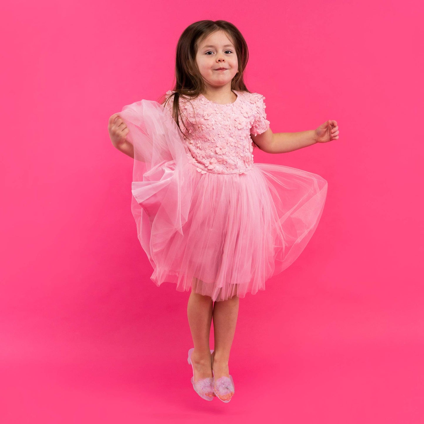 Expressions Toddler Girls Kids 4 Pack Dress Up Royalty Shoes with Heels Set in Carrying Bag - Fits Toddler Shoe Size 7-10