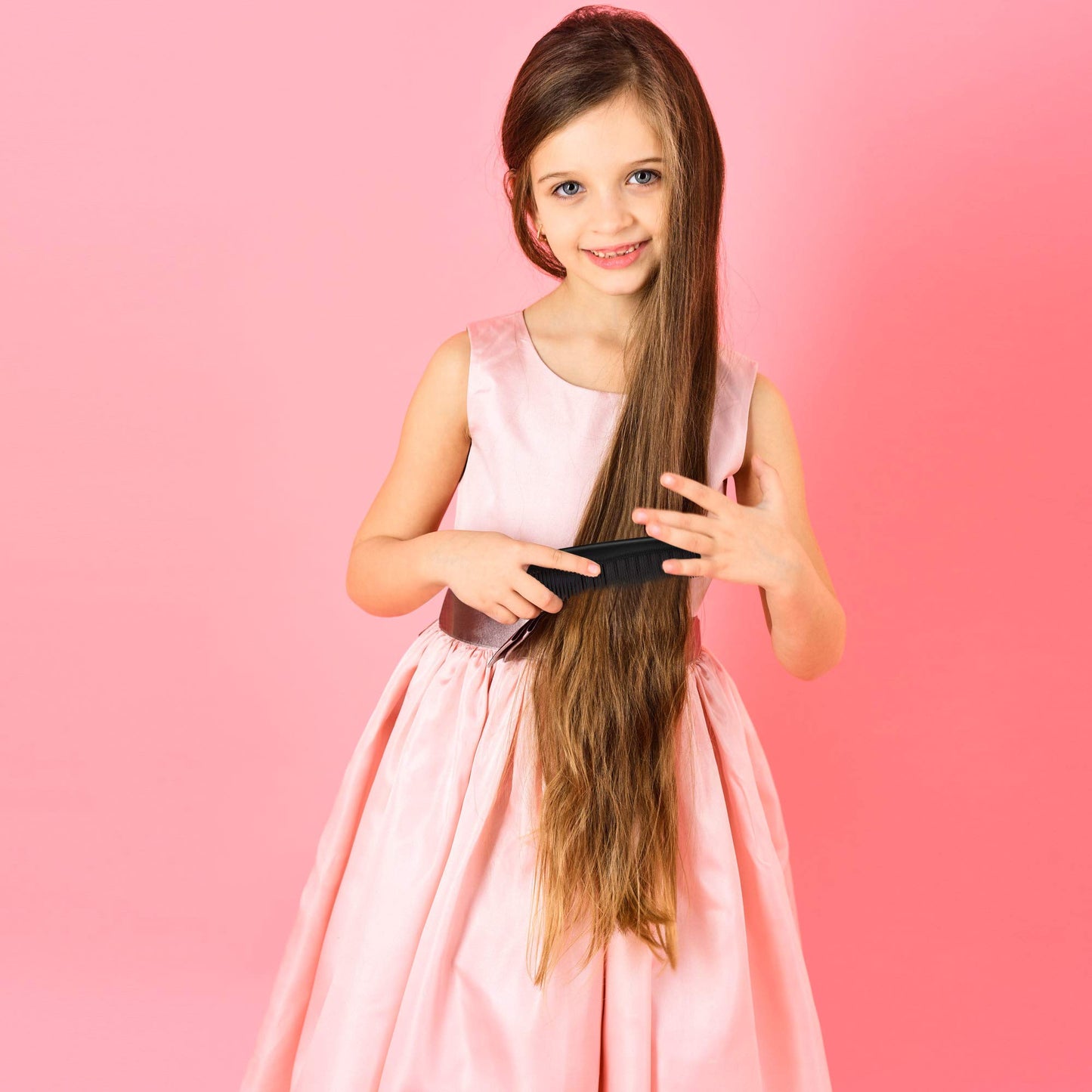 Leinuosen 12 Pieces Hair Combs Set Pocket Plastic Fine Tooth Dressing Comb for Women and Men, Peines Para Cabello(Black)