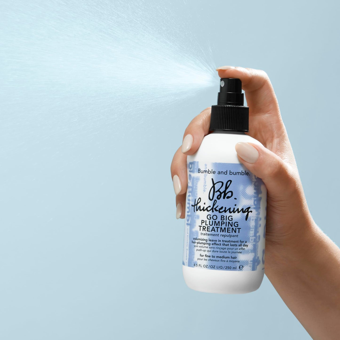 Bumble and bumble. Thickening Go Big Plumping Hair Treatment Spray | Heat Protection | Softening + Defining | Straight to Wavy, 8.5 Fl Oz