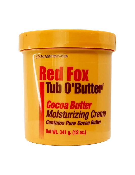 Red Fox Tub O' Butter Cocoa, Moisturizing Creme 12 oz