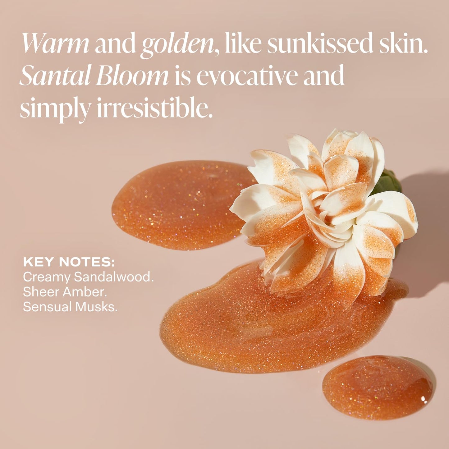 Saltair Shimmering Body Oil – Santal Bloom Dry Oil Moisturizer with Light-Reflecting Pearls, Hydrating Glow for All Skin Types, 4 fl oz