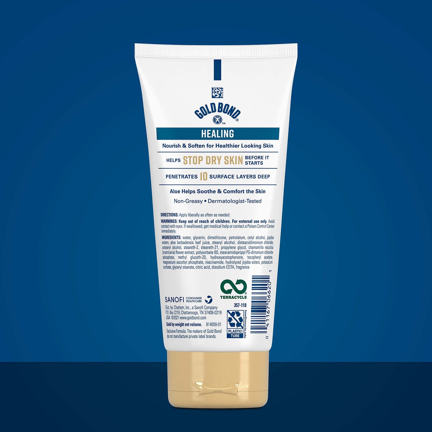 Gold Bond Healing Skin Therapy Lotion with Aloe 5.5 oz., Non-Greasy & Hypoallergenic