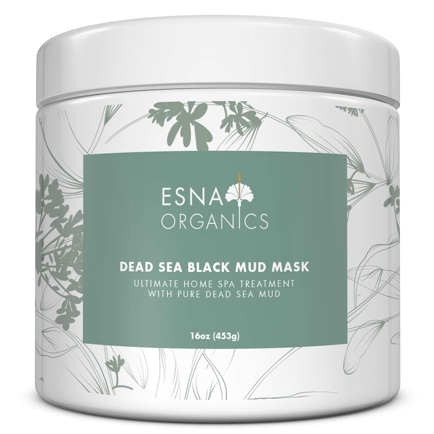Esna Organics Dead Sea Black Mud Mask - 16oz