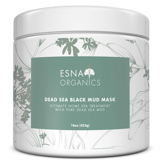 Esna Organics Dead Sea Black Mud Mask - 16oz