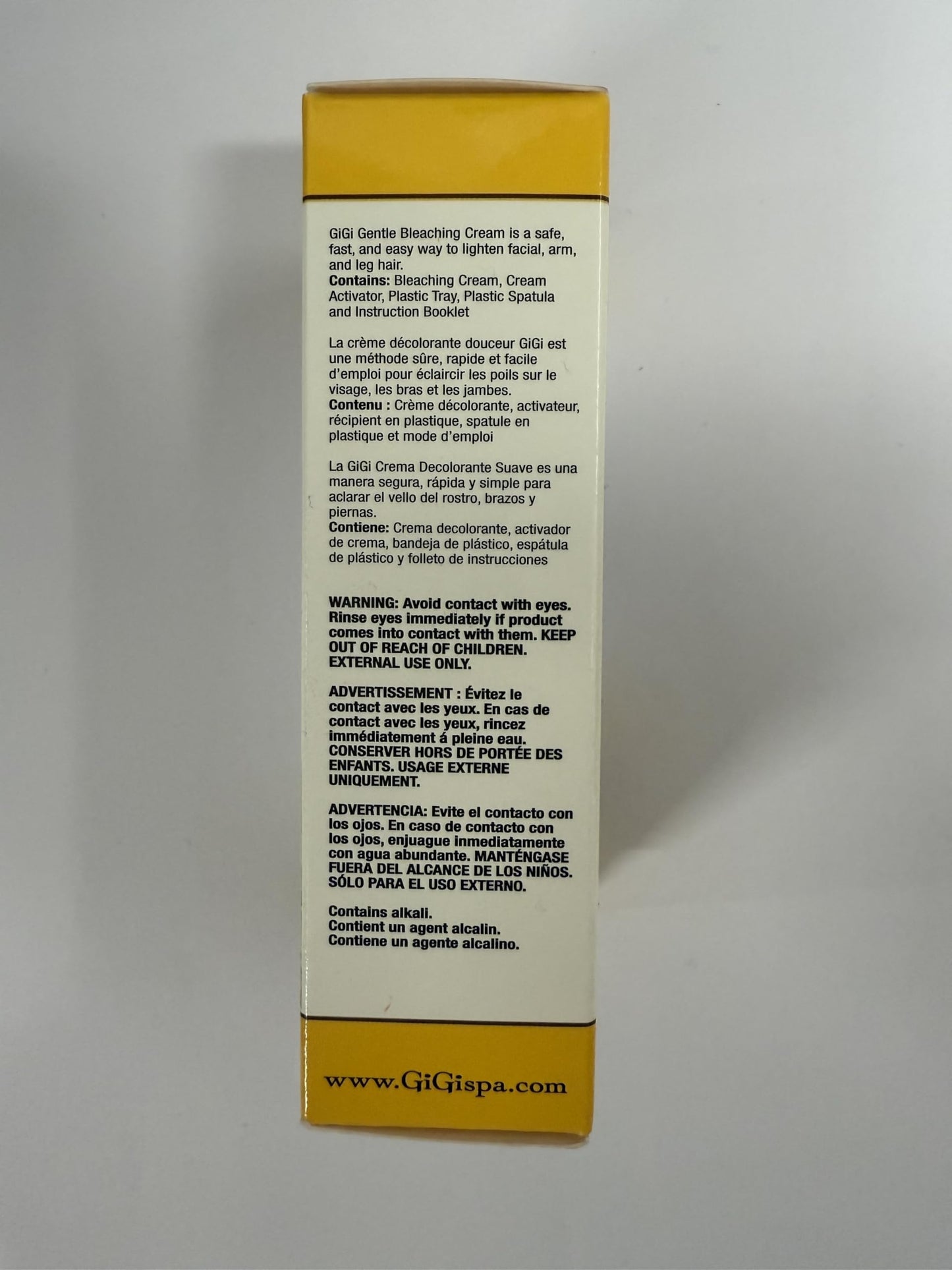 GiGi Gentle Bleaching Cream for Face, Body & Hair, 1 oz – Safe, Easy Hair Lightener for a Natural Look – Gentle Alternative to Waxing & Hair Removal