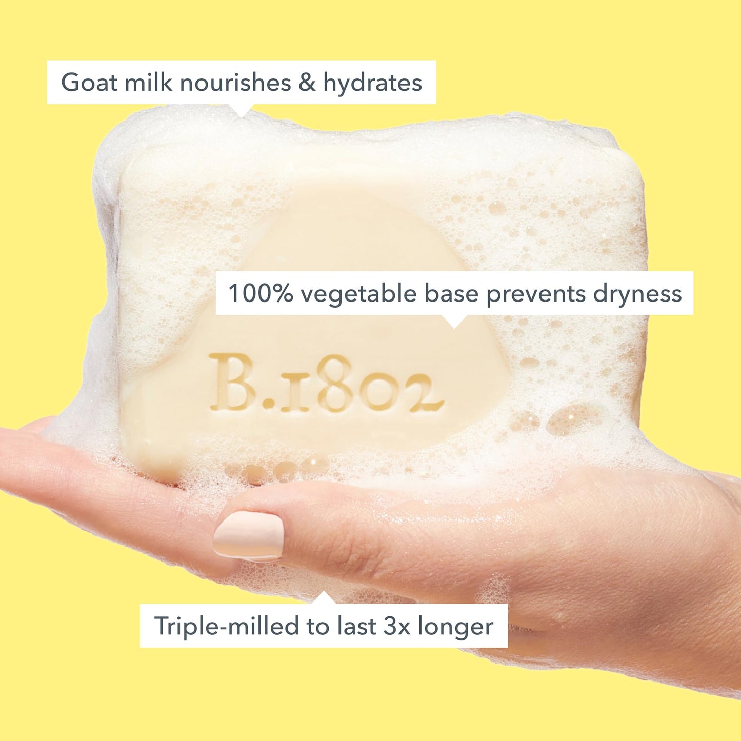 Beekman 1802 Goat Milk Soap Bar 9oz – Moisturizing & Exfoliating with Botanical Oils & Shea Butter, Nourishing, Cruelty-Free Skincare